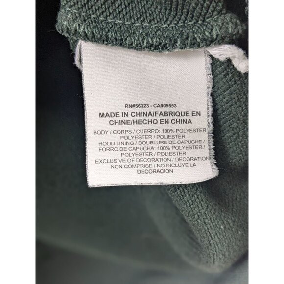 Nike Dri-Fit Hoodie Pullover Mens Large Green Neon Yellow Swoosh Front Pocket - Picture 7 of 13